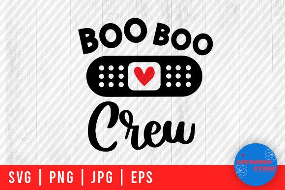 Boo Boo Crew Halloween Nurse Svg: Graphics for Crafts