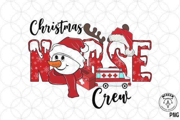 Christmas Nurse Graphics for Crafts & Blogs