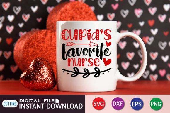 Cupid’s Favorite Nurse Graphics for Crafts