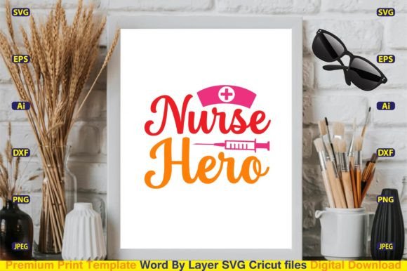 Nurse Hero SVG: Graphics for Crafts