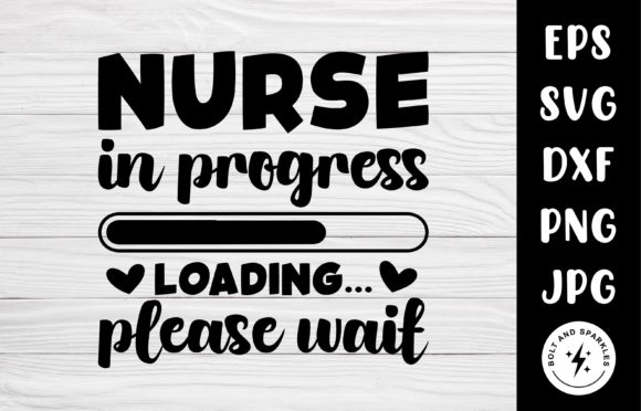 Nurse in Progress SVG: Graphics for Crafts