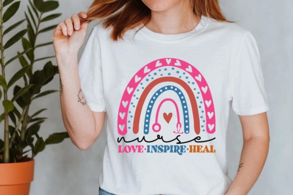 Nurse Love Inspire Heal SVG: Graphics for Crafts