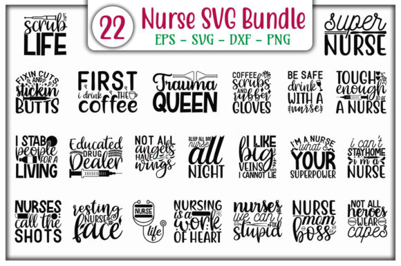 Nurse SVG Bundle: Graphics for Crafts & Blogs